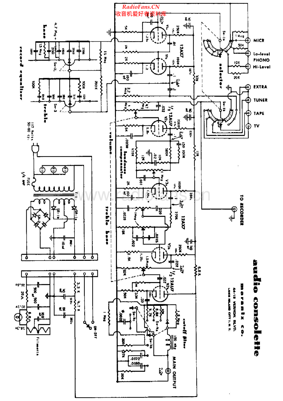 Marantz-1-pre-sch 维修电路原理图.pdf_第1页