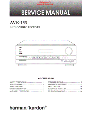 HarmanKardon-AVR133-avr-sm维修电路原理图.pdf
