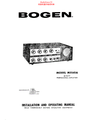 Bogen-MX60A-pwr-sm维修电路原理图.pdf