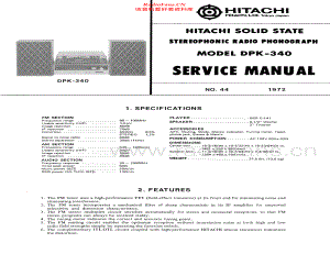 Hitachi-DPK340-mc-sm 维修电路原理图.pdf