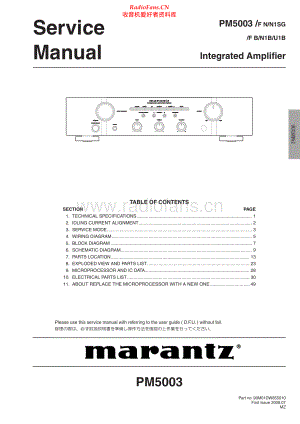 Marantz-PM5003-int-sm 维修电路原理图.pdf