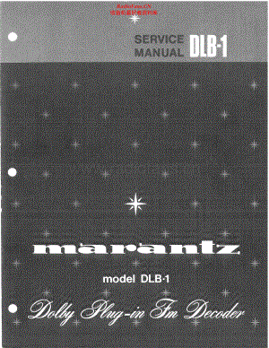 Marantz-DLB1-db-sm 维修电路原理图.pdf