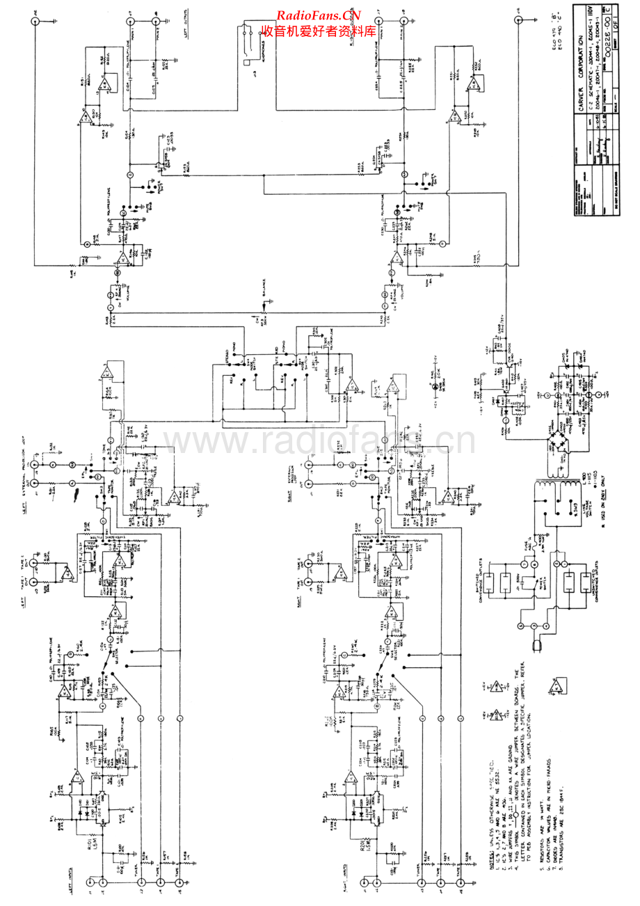 Carver-C2-pre-sch维修电路原理图.pdf_第1页