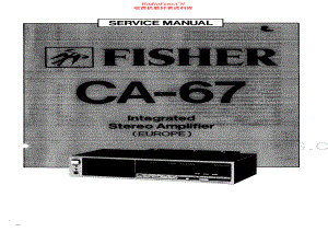 Fisher-CA67-int-sm维修电路原理图.pdf