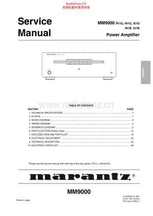 Marantz-MM9000-pwr-sm 维修电路原理图.pdf