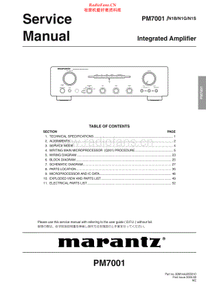 Marantz-PM7001-int-sm 维修电路原理图.pdf
