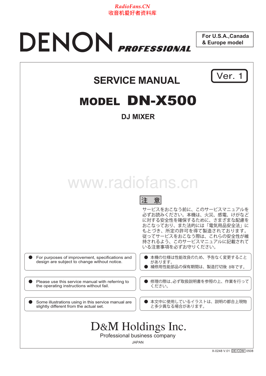 Denon-DNX500-mix-sm维修电路原理图.pdf_第1页