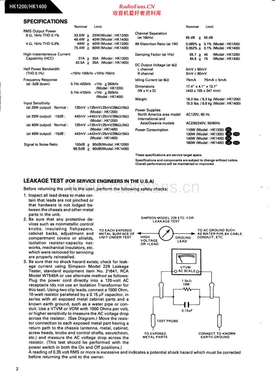 HarmanKardon-HK1200-int-sm2维修电路原理图.pdf_第2页