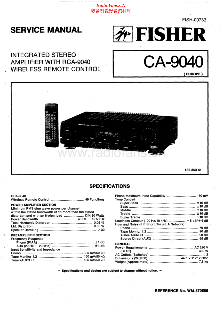 Fisher-CA9040-int-sm维修电路原理图.pdf_第1页