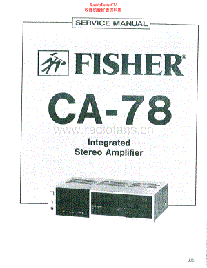 Fisher-CA78-int-sm维修电路原理图.pdf