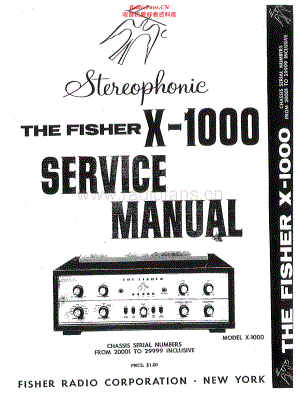 Fisher-X1000-int-sm维修电路原理图.pdf