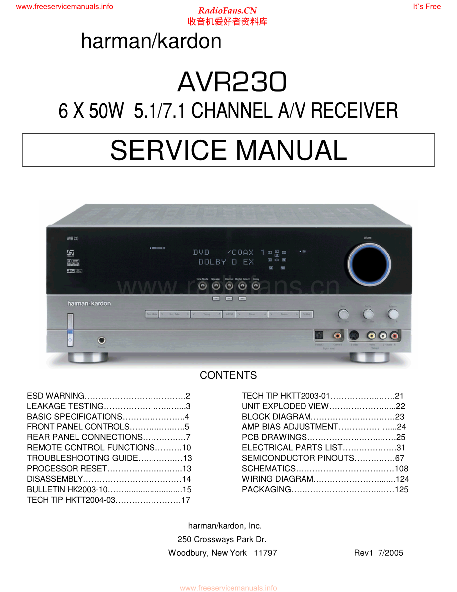 HarmanKardon-AVR230-avr-sm2维修电路原理图.pdf_第1页