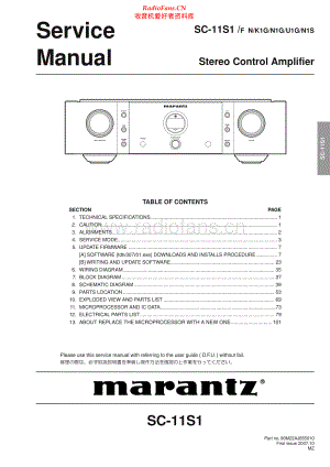 Marantz-SC11S1-pre-sm 维修电路原理图.pdf