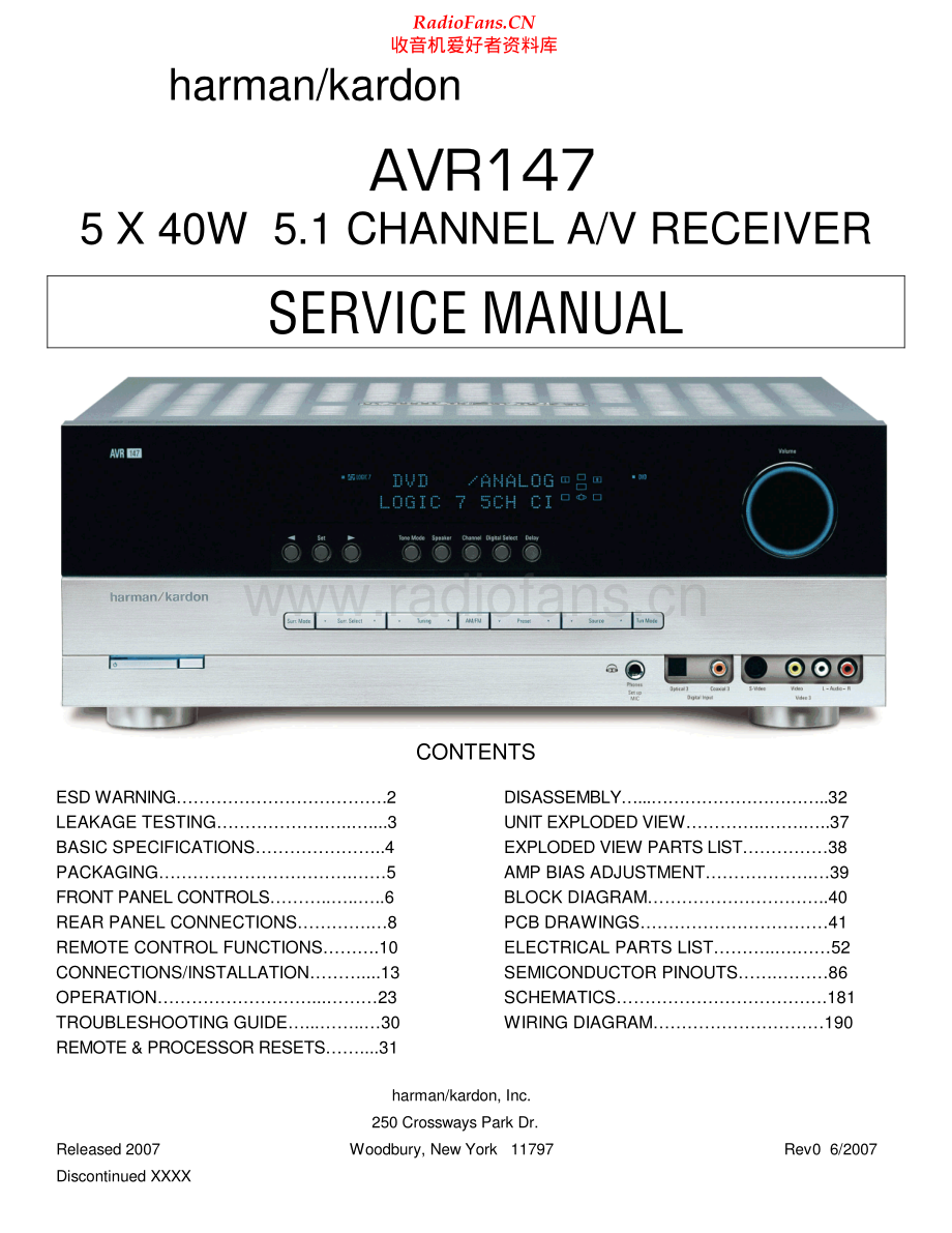 HarmanKardon-AVR147-avr-sm维修电路原理图.pdf_第1页