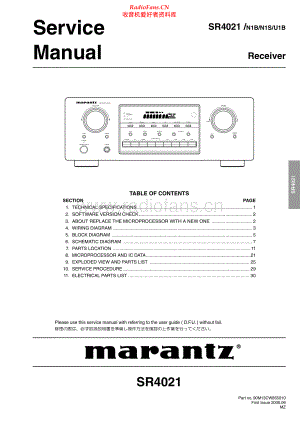 Marantz-SR4021-avr-sm 维修电路原理图.pdf