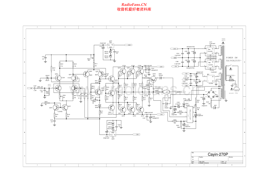 Cayin-270-pwr-sch维修电路原理图.pdf_第1页