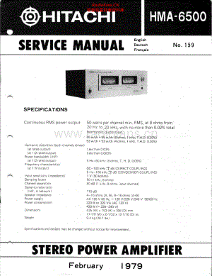 Hitachi-HMA6500-pwr-sm 维修电路原理图.pdf