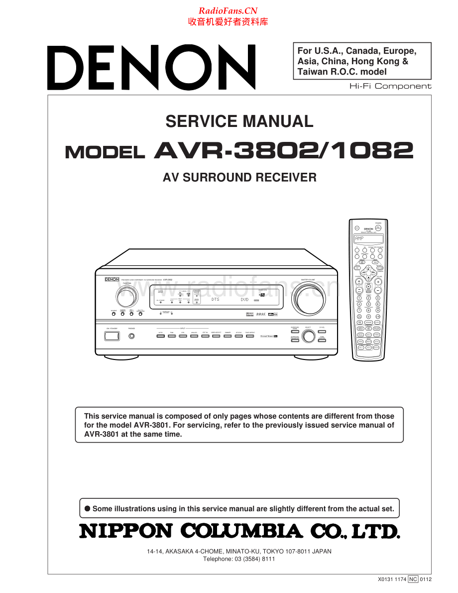 Denon-AVR3802-avr-sm维修电路原理图.pdf_第1页