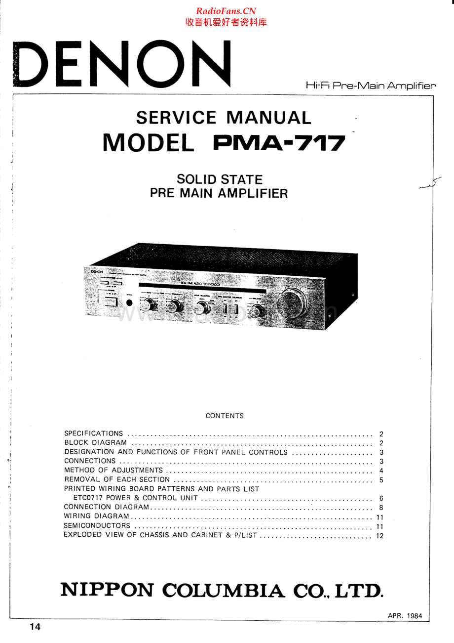 Denon-PMA717-int-sm维修电路原理图.pdf_第1页