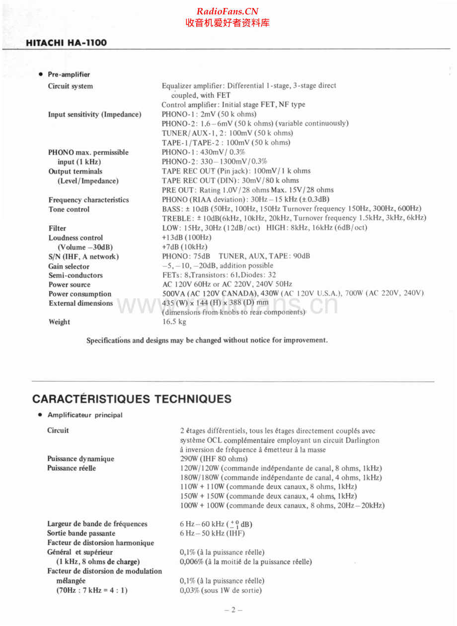 Hitachi-HA1100-int-sm 维修电路原理图.pdf_第2页