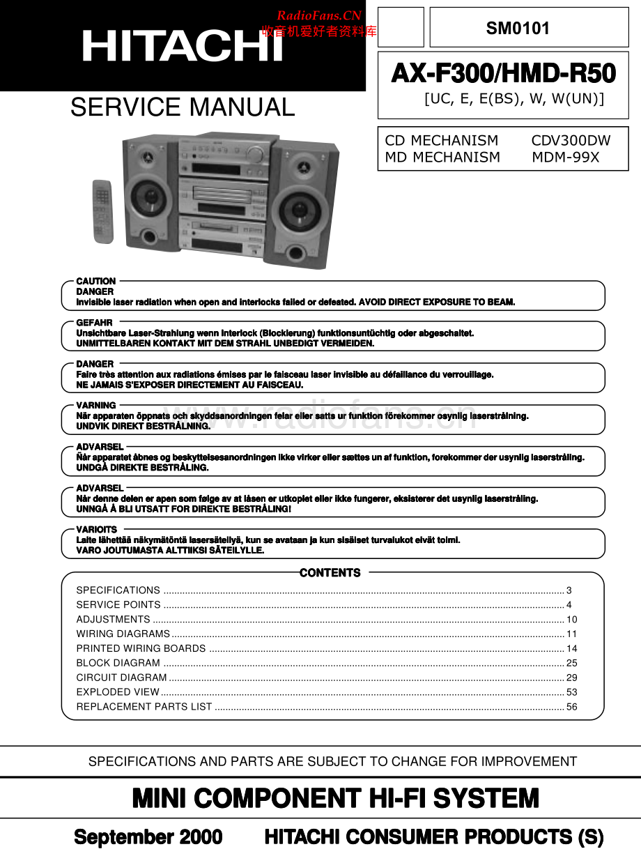 Hitachi-AXF300-mc-sm 维修电路原理图.pdf_第1页