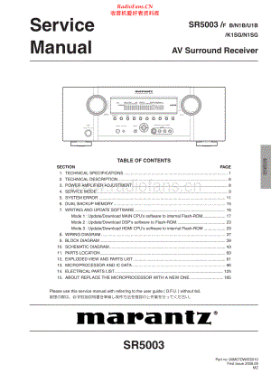 Marantz-SR5003-avr-sm 维修电路原理图.pdf