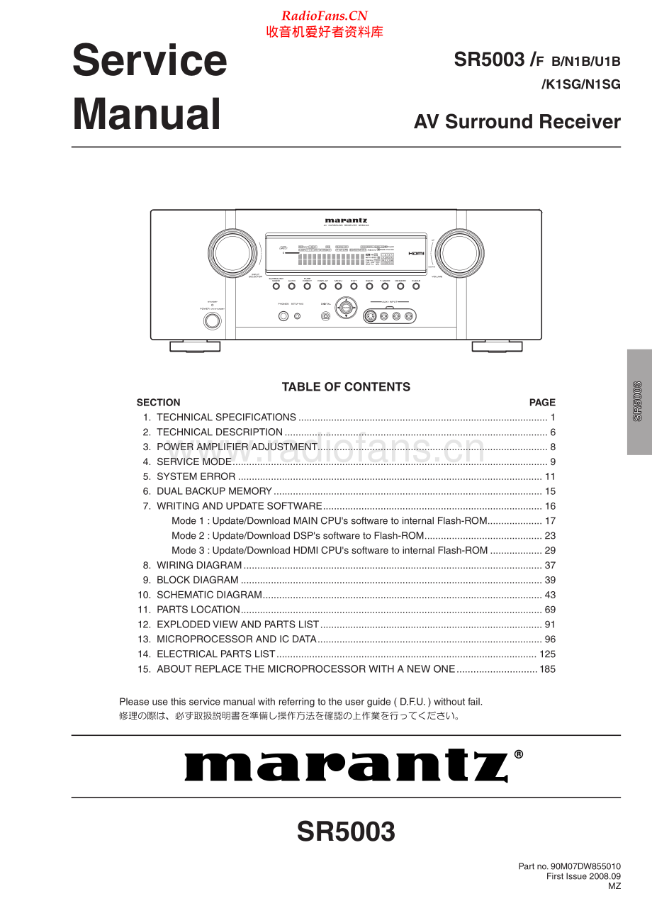 Marantz-SR5003-avr-sm 维修电路原理图.pdf_第1页