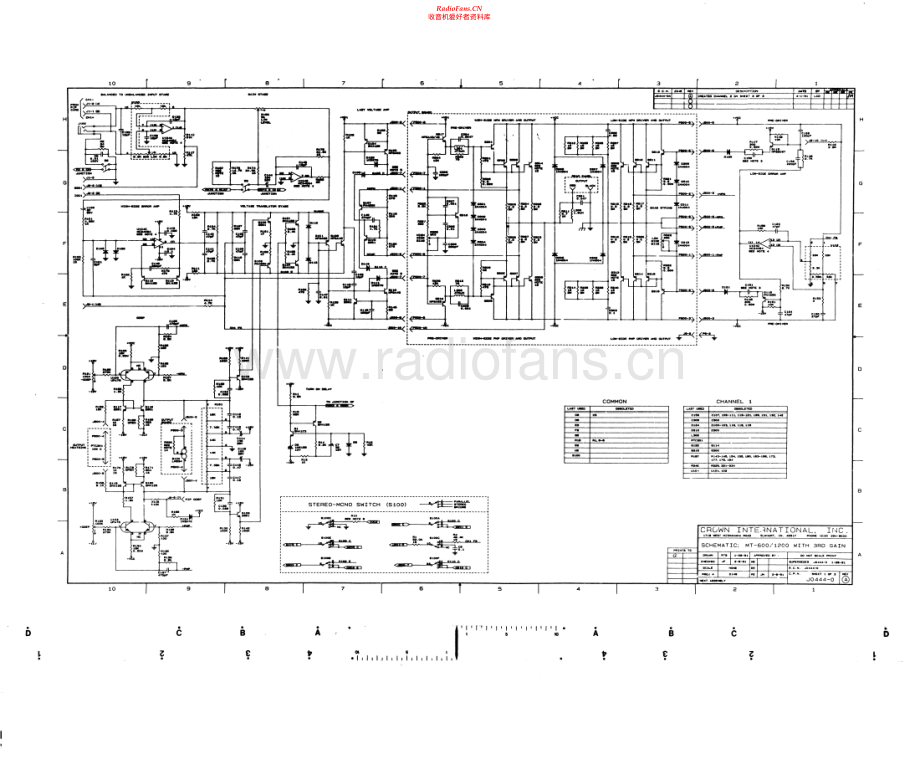 Crown-MT1200-pwr-sch维修电路原理图.pdf_第1页