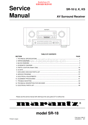 Marantz-SR18-avr-sm 维修电路原理图.pdf