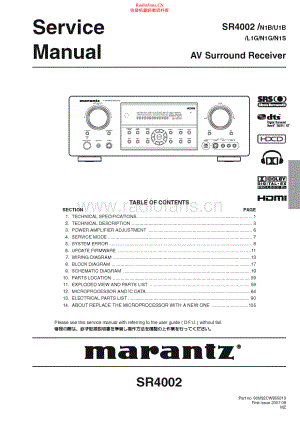 Marantz-SR4002-avr-sm 维修电路原理图.pdf