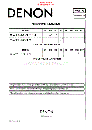 Denon-AVC4310-avr-sm维修电路原理图.pdf