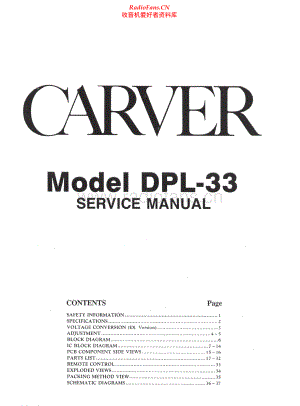 Carver-DPL33-sp-sm维修电路原理图.pdf