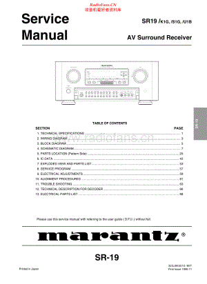 Marantz-SR19-avr-sm 维修电路原理图.pdf