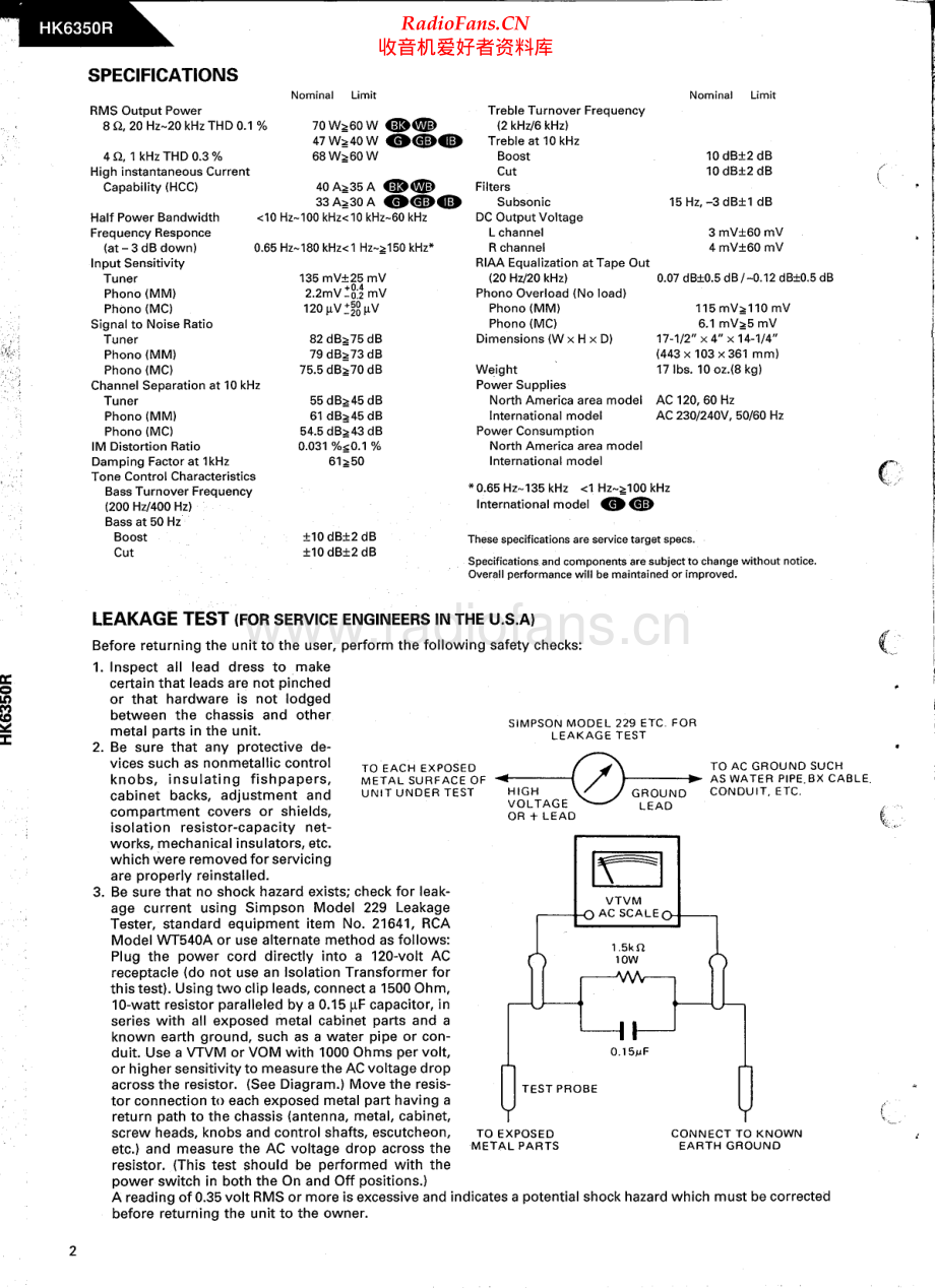HarmanKardon-HK6350R-int-sm维修电路原理图.pdf_第2页