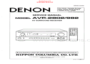 Denon-AVR982-avr-sm维修电路原理图.pdf