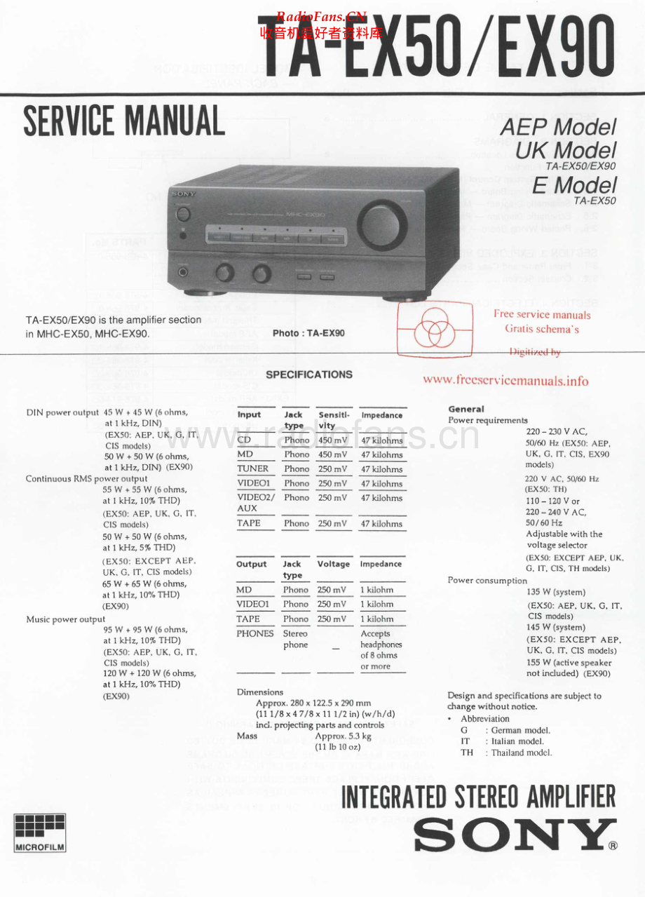 Sony-TAEX50-int-sm 维修电路原理图.pdf_第1页
