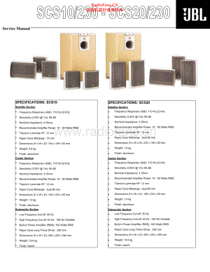JBL-SCS20-htss-sm 维修电路原理图.pdf