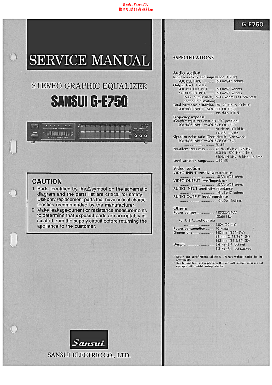 Sansui-GE750-eq-sm 维修电路原理图.pdf_第1页