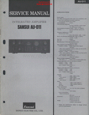 Sansui-AUD11-int-sm 维修电路原理图.pdf