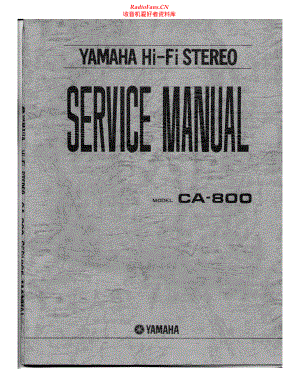 Yamaha-CA800-int-sm(1) 维修电路原理图.pdf