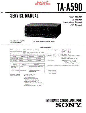 Sony-TAA590-int-sm 维修电路原理图.pdf