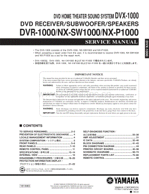 Yamaha-DVR1000-hts-sm 维修电路原理图.pdf