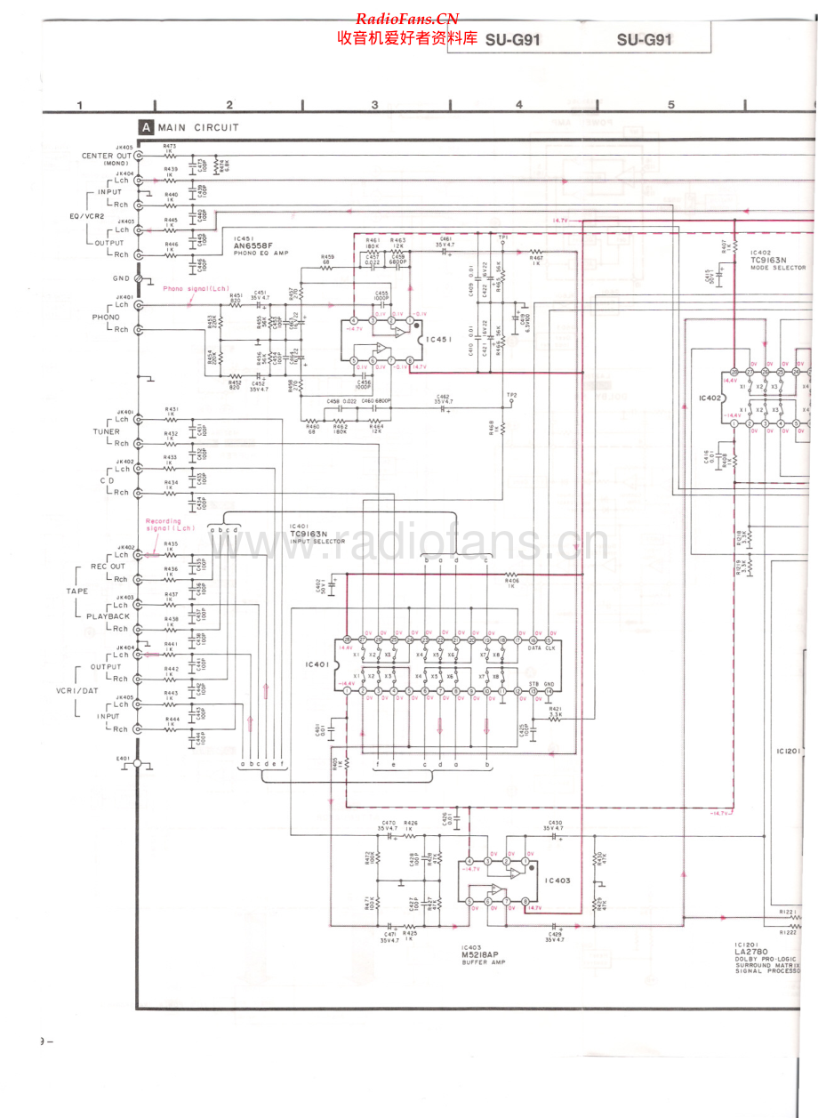 Technics-SUG91-int-sch(1) 维修电路原理图.pdf_第1页