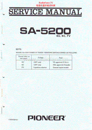 Pioneer-SA5200-int-sm 维修电路原理图.pdf