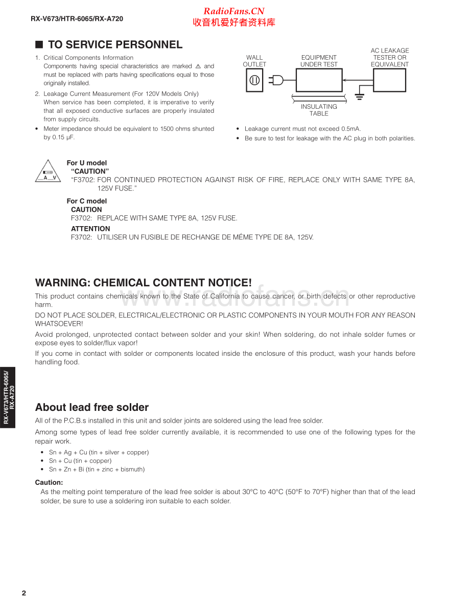 Yamaha-RXV673-avr-sm 维修电路原理图.pdf_第2页