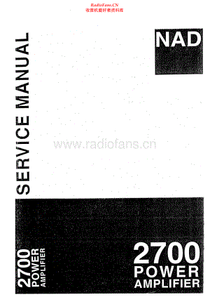 NAD-2700-pwr-sm 维修电路原理图.pdf