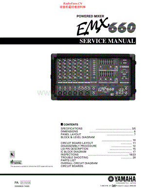 Yamaha-EMX660-mix-sm 维修电路原理图.pdf
