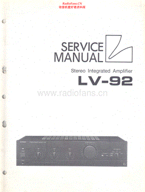 Luxman-LV92-int-sm 维修电路原理图.pdf