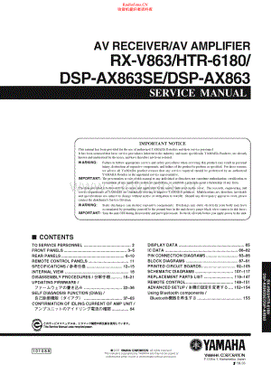 Yamaha-HTR6180-avr-sm 维修电路原理图.pdf