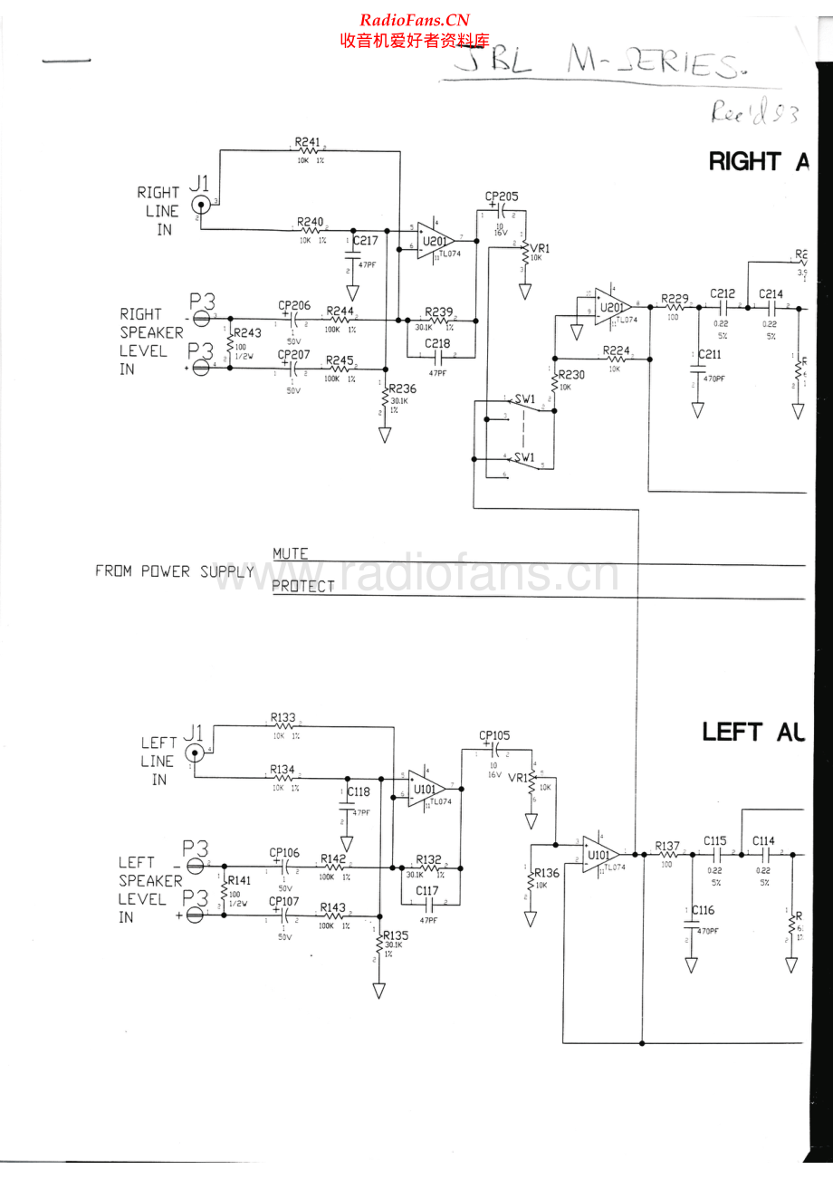 JBL-Mseries-pwr-sch 维修电路原理图.pdf_第1页